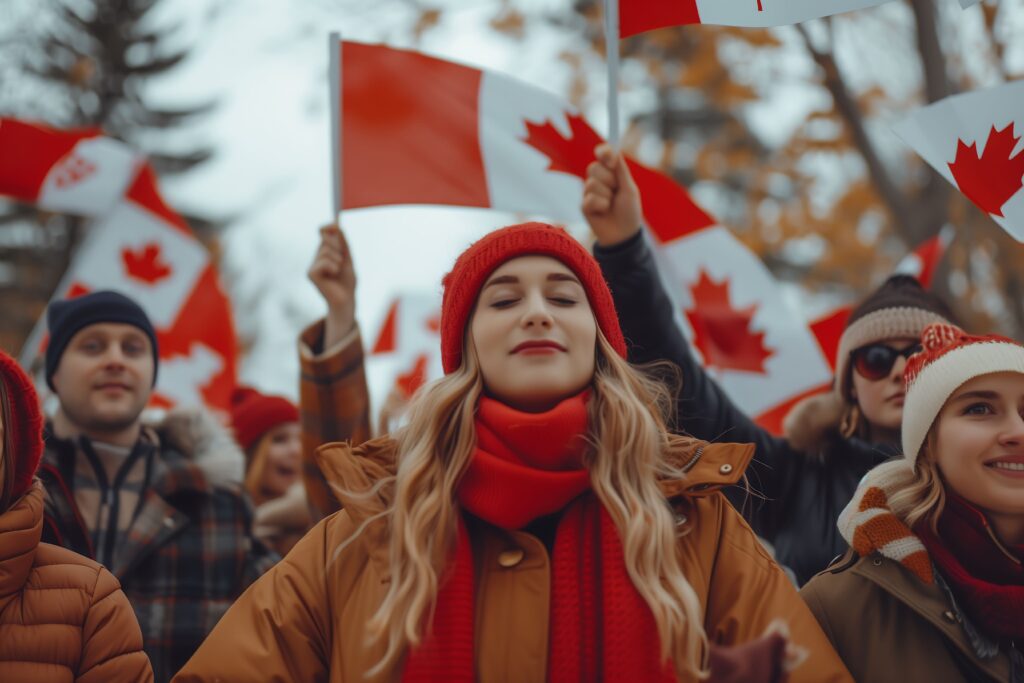 Estudiantes en Canadá. Imagen generado por IA