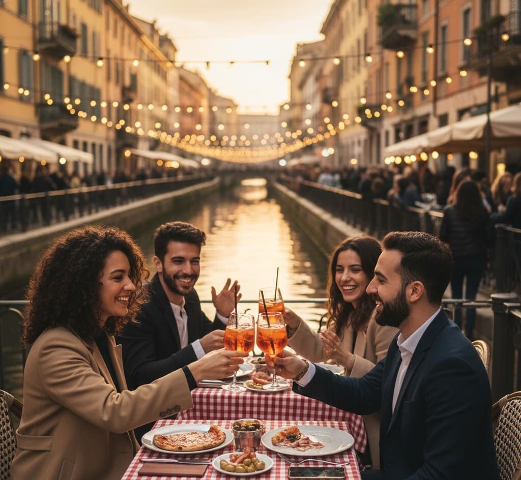 La cultura del Aperitivo en los Navigl