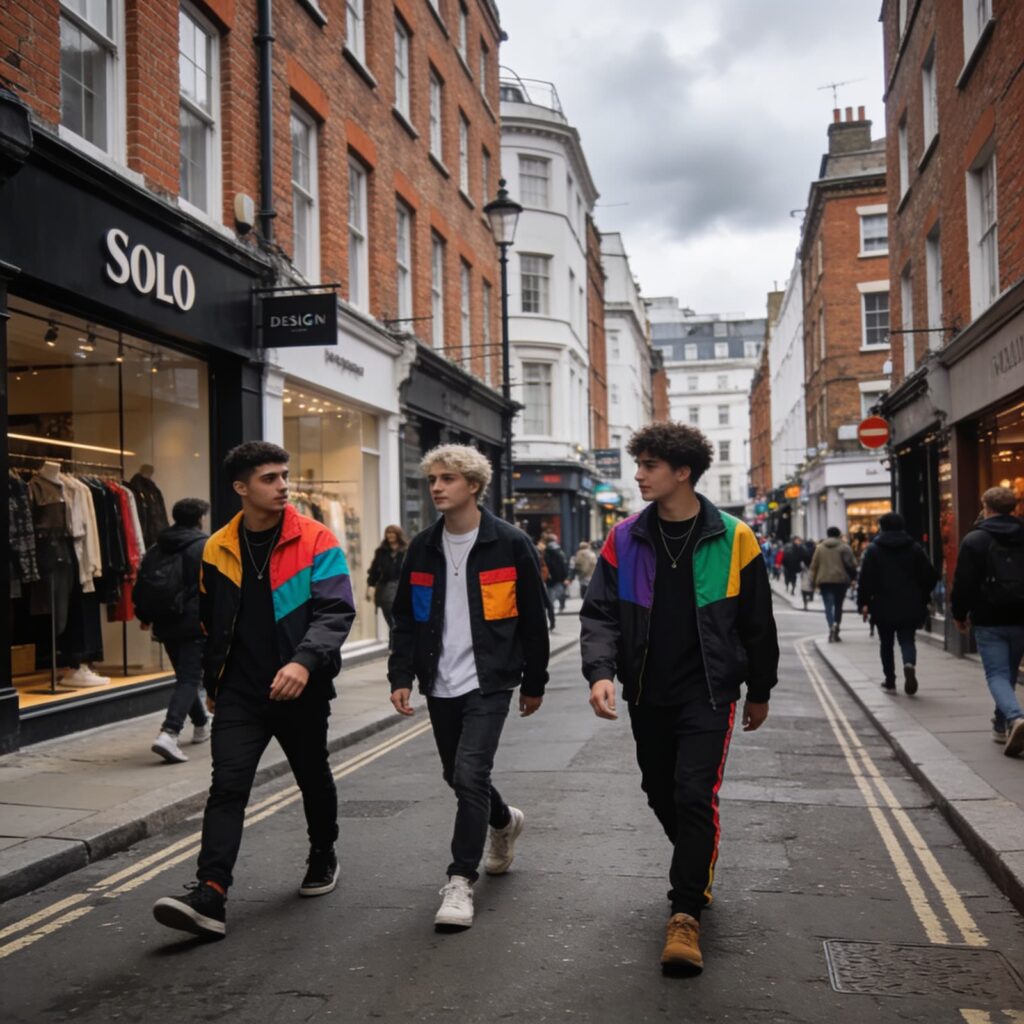 Calle de Soho en Londres con tiendas de diseño independiente