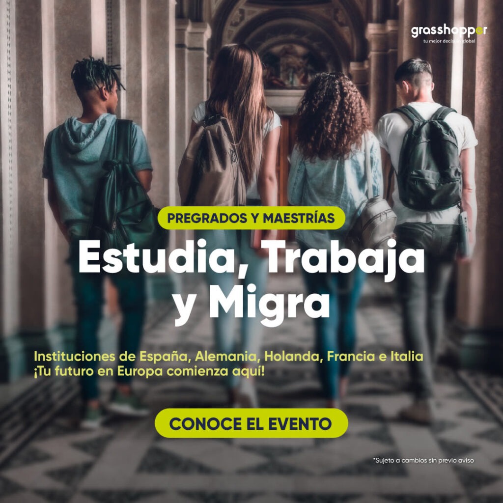 Evento Estudia, Trabaja y Migra a Europa con instituciones de España, Alemania, Holanda, Francia e Italia