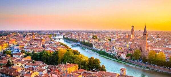 Atardecer en Verona, estudiando en una de las ciudades más románticas de Italia  